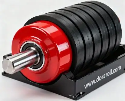 impact rubber coated conveyor roller
